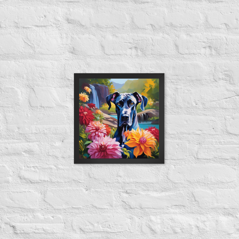 PugMug Custom Great Dane Framed Print
