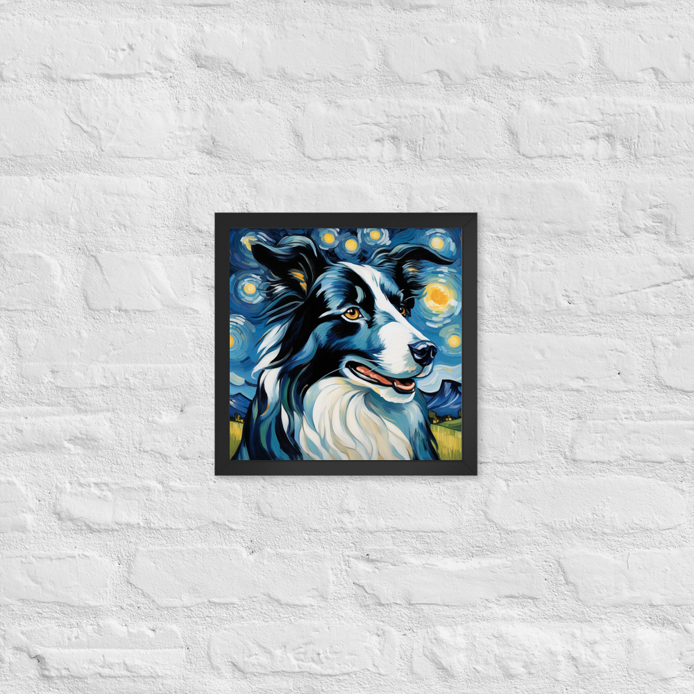 PugMug Custom Border Collie Framed Print