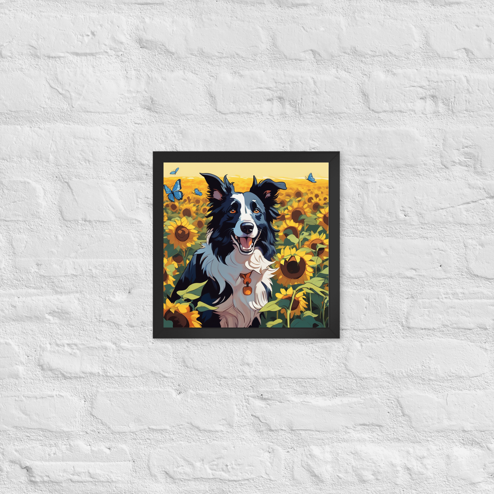 PugMug Custom Border Collie Framed Print
