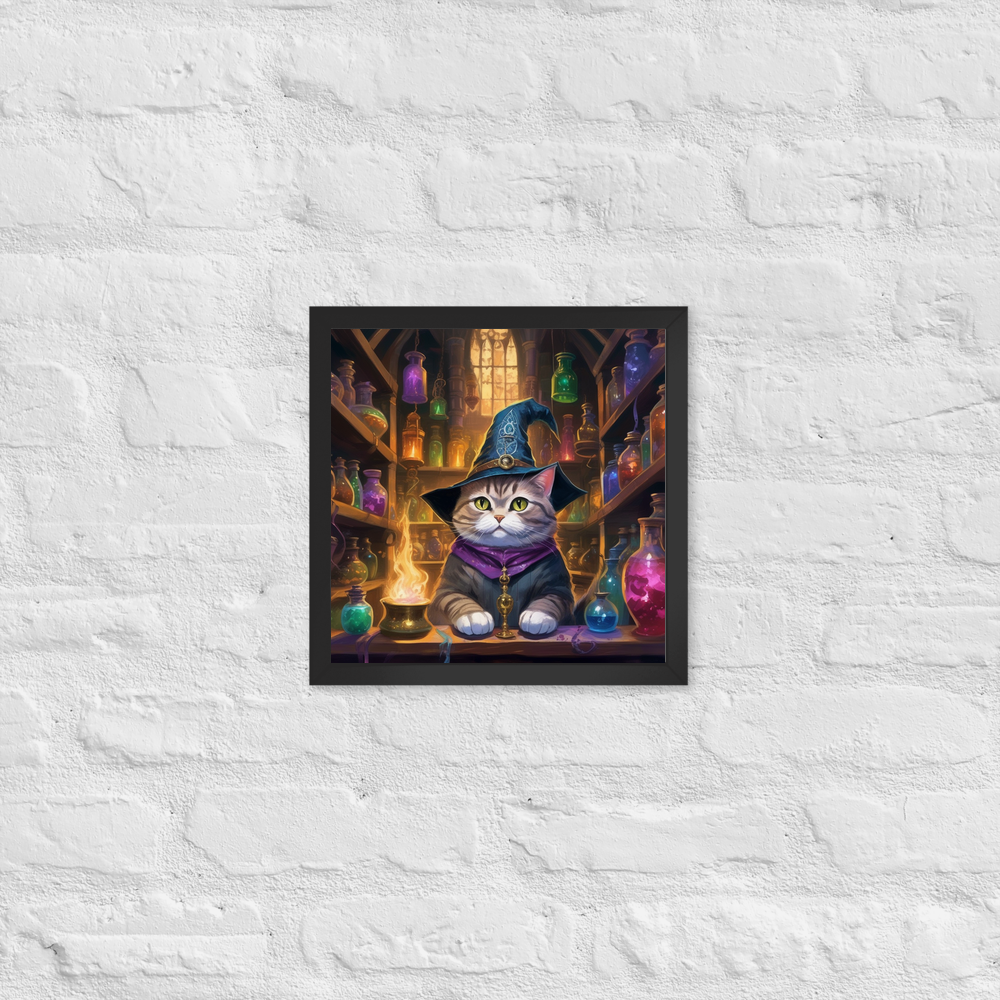 PugMug Custom Tabby British Shorthair Cat Framed Print