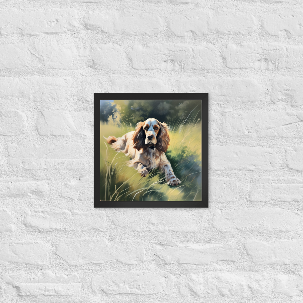 PugMug Custom English Cocker Spaniel Framed Print