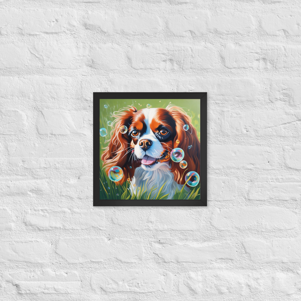PugMug Custom Cavalier King Charles Spaniel Framed Print