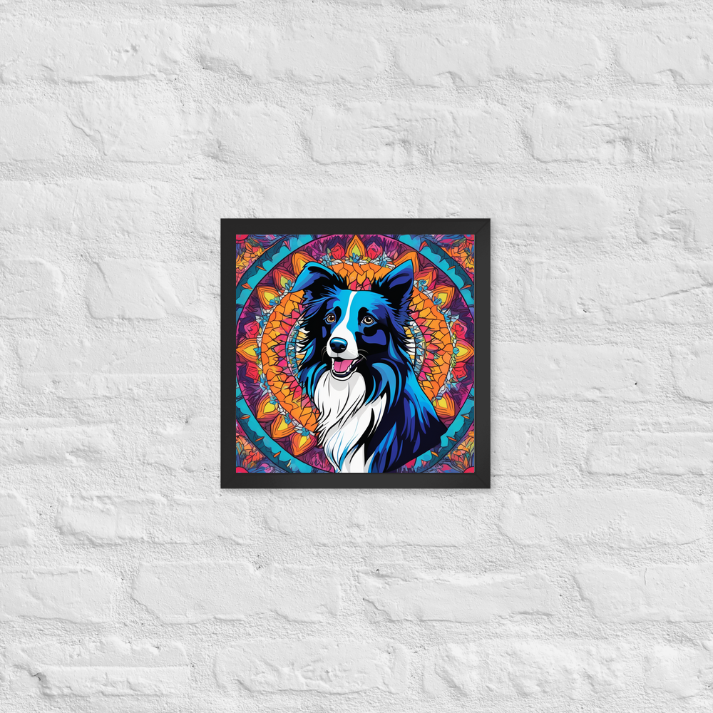 PugMug Custom Border Collie Framed Print