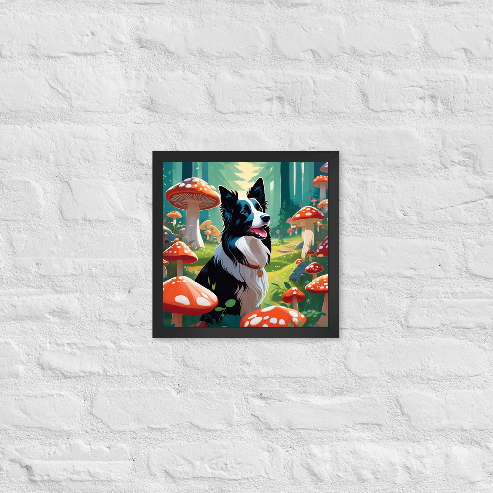 PugMug Custom Border Collie Framed Print