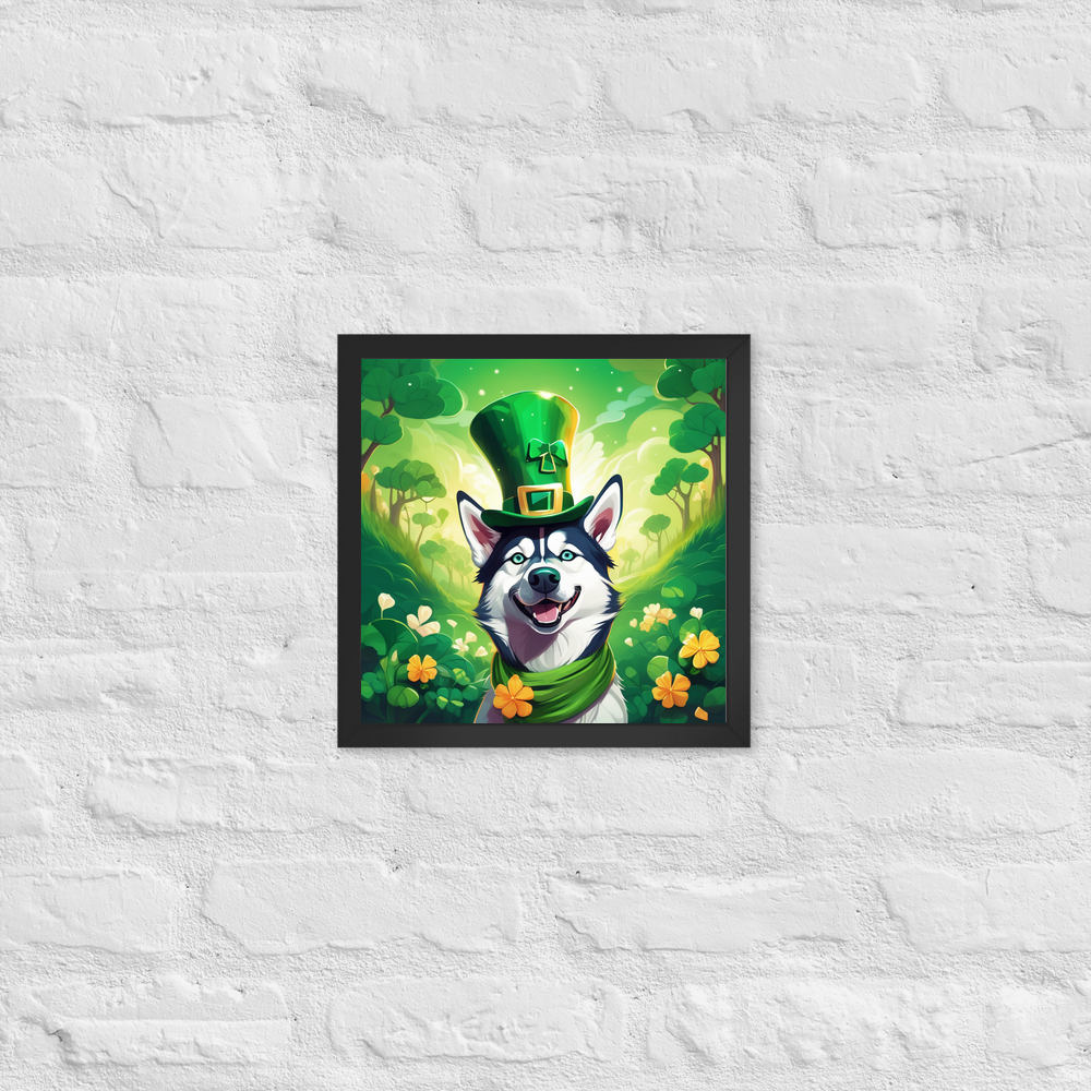 PugMug Custom Siberian Husky Framed Print