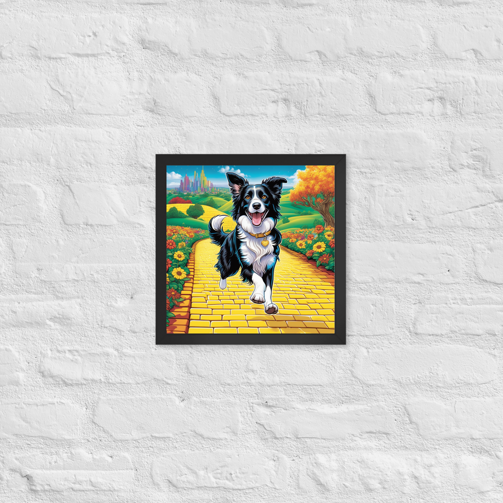 PugMug Custom Border Collie Framed Print
