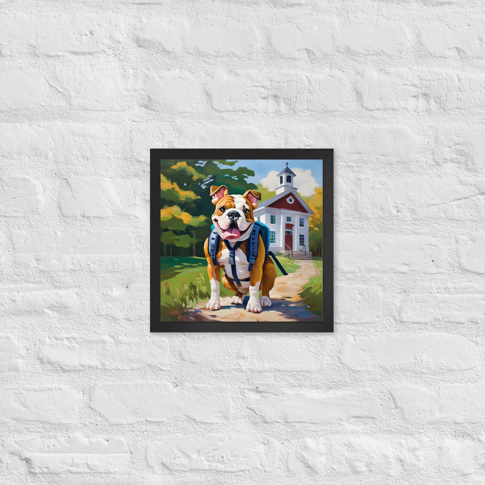 PugMug Custom Bulldog Framed Print