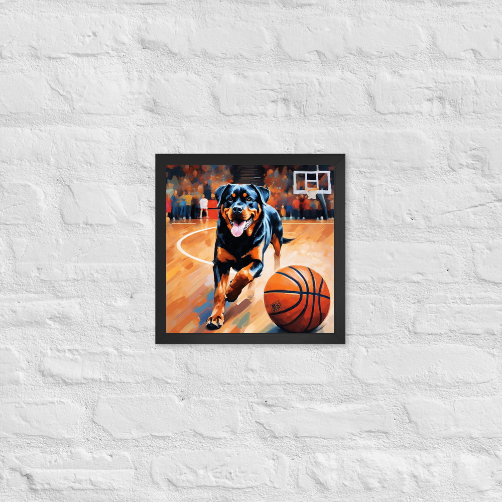 PugMug Custom Rottweiler Framed Print