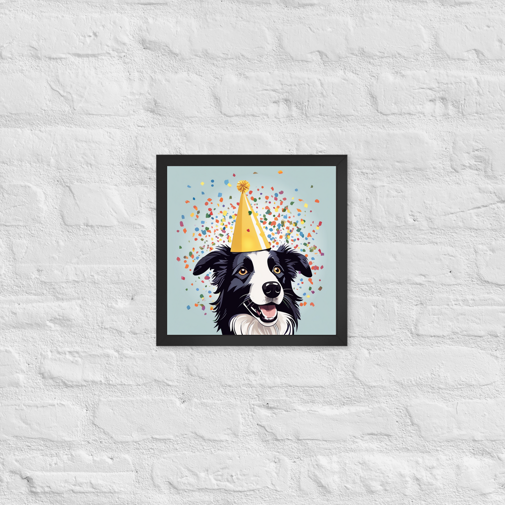 PugMug Custom Border Collie Framed Print