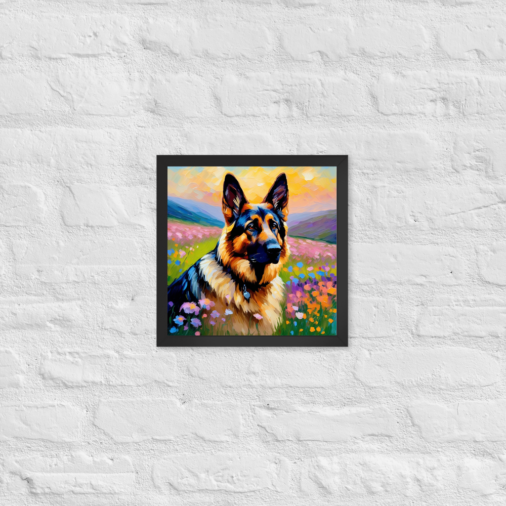 PugMug Custom German Shepherd Dog Framed Print