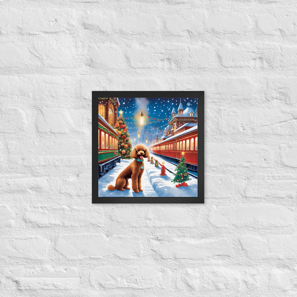 PugMug Custom Tan Poodle Framed Print