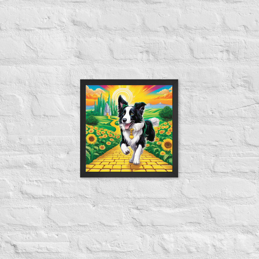 PugMug Custom Border Collie Framed Print