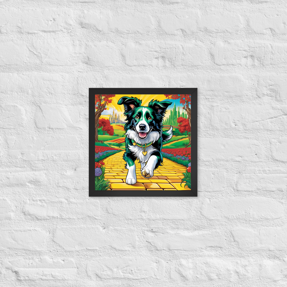 PugMug Custom Border Collie Framed Print
