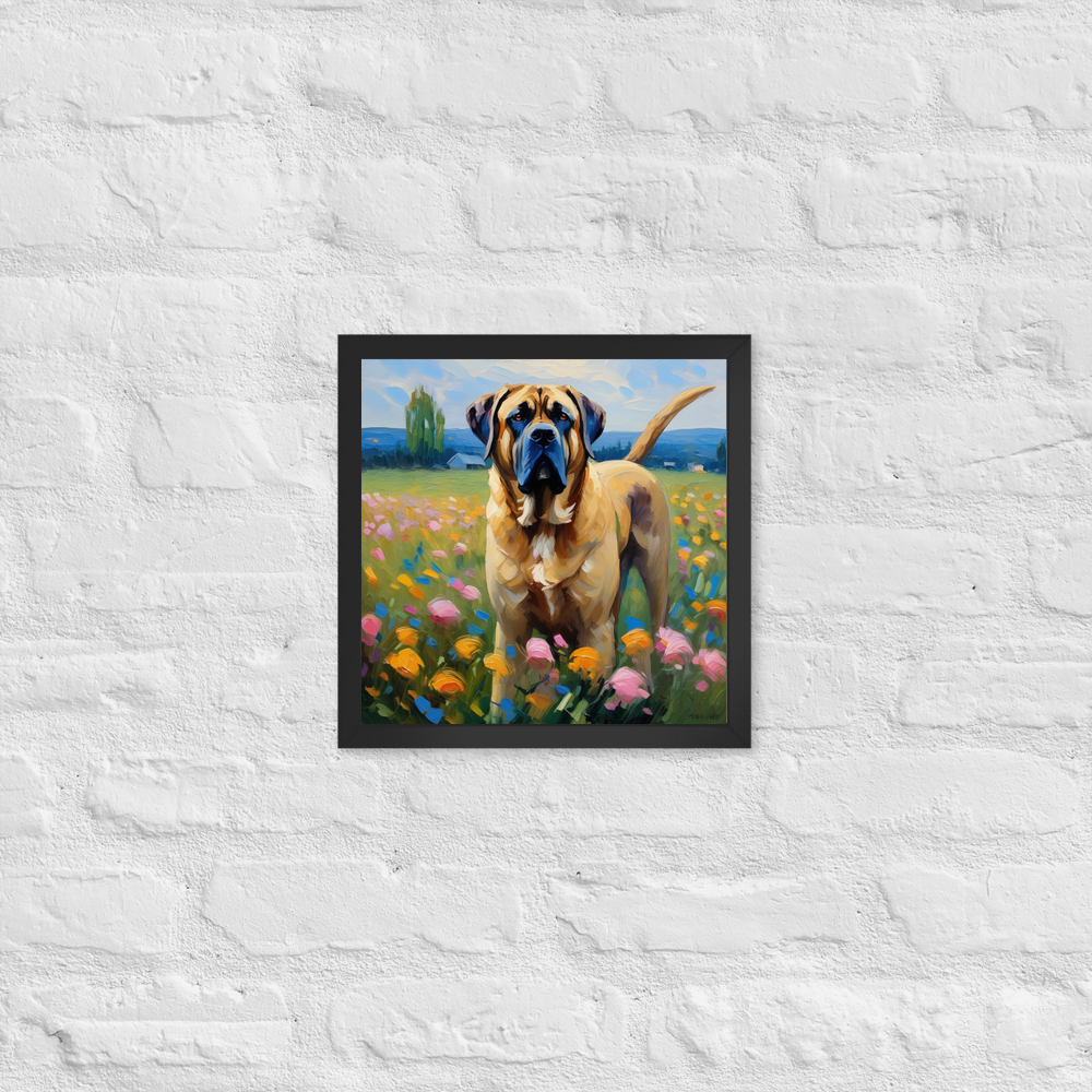 PugMug Custom Mastiff Framed Print