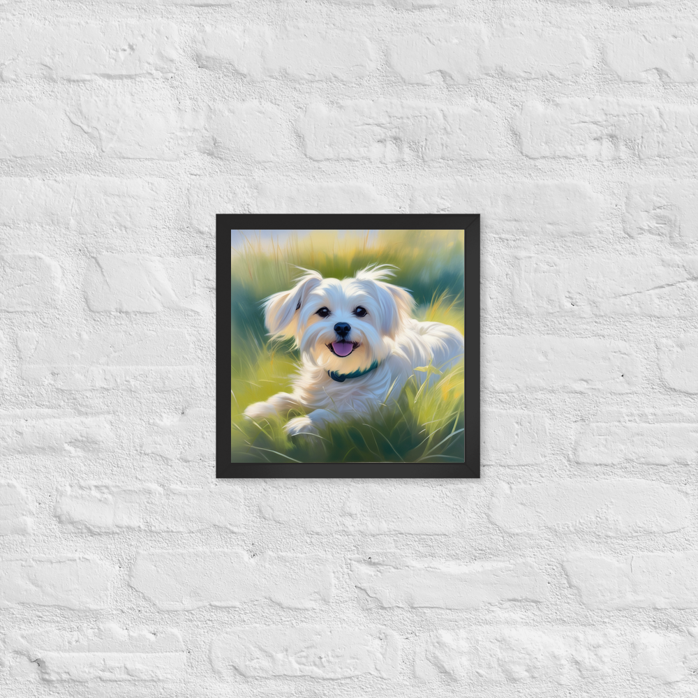PugMug Custom Maltese Dog Framed Print