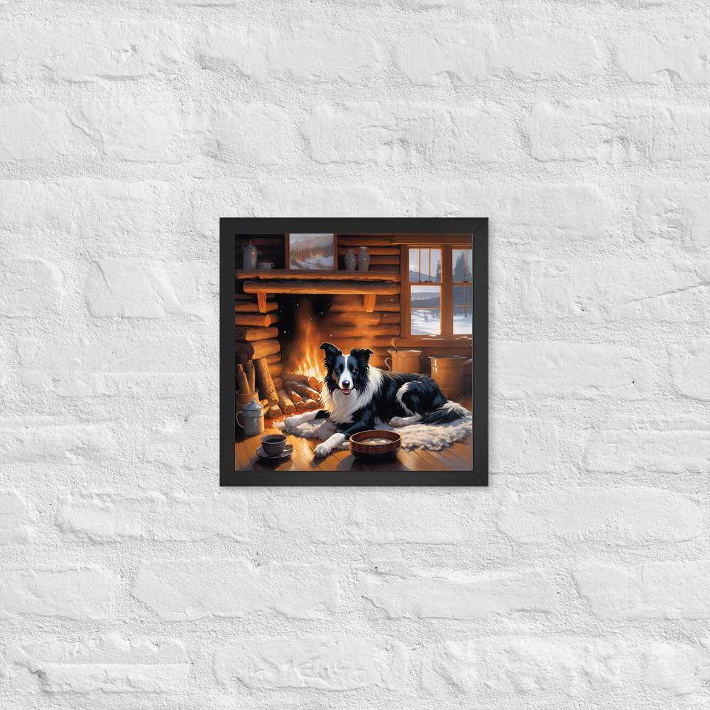 PugMug Custom Border Collie Framed Print