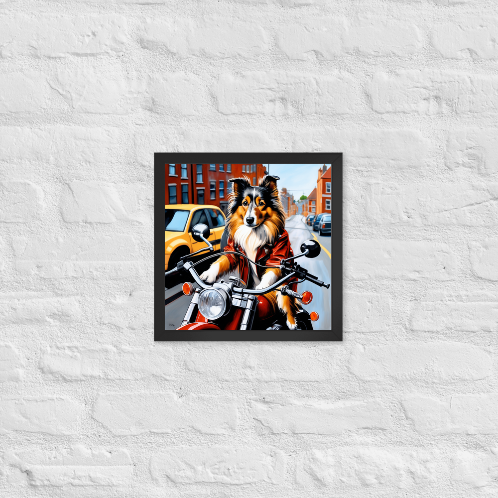 PugMug Custom Shetland Sheepdog Framed Print
