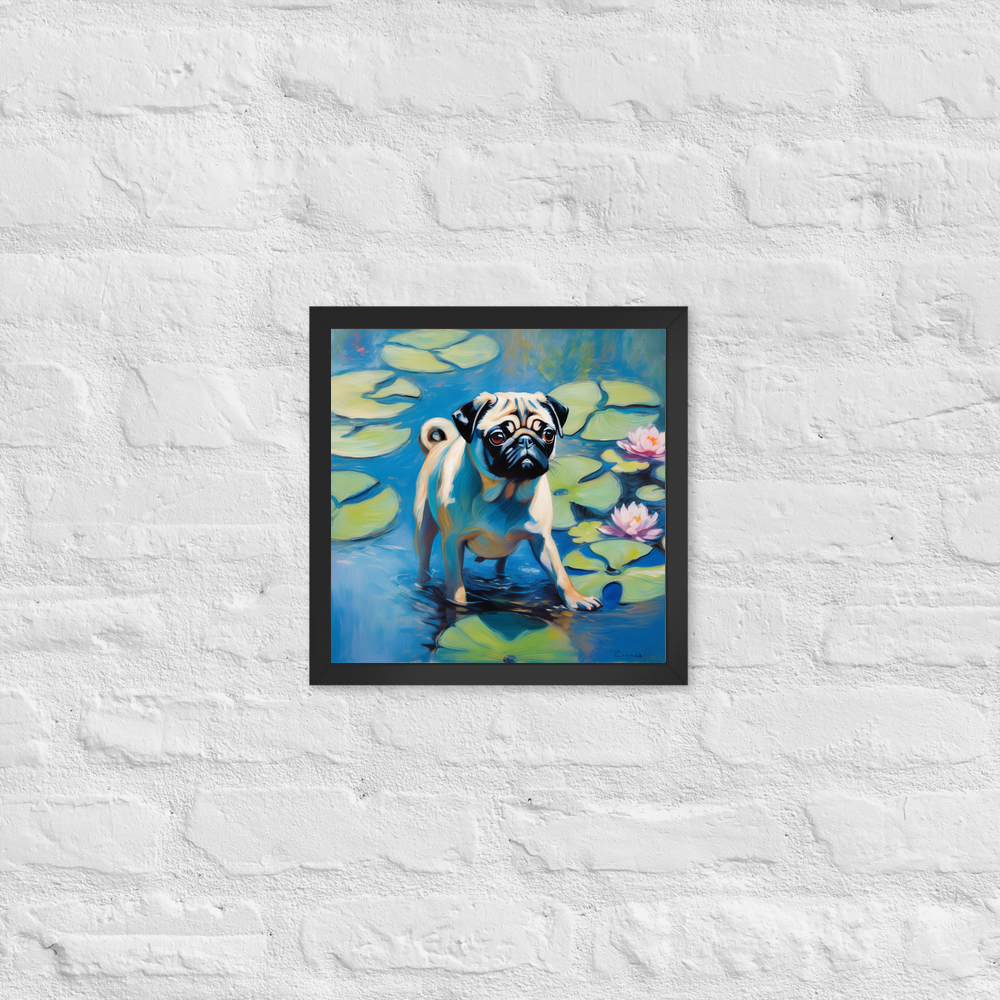 PugMug Custom Pet Framed Print