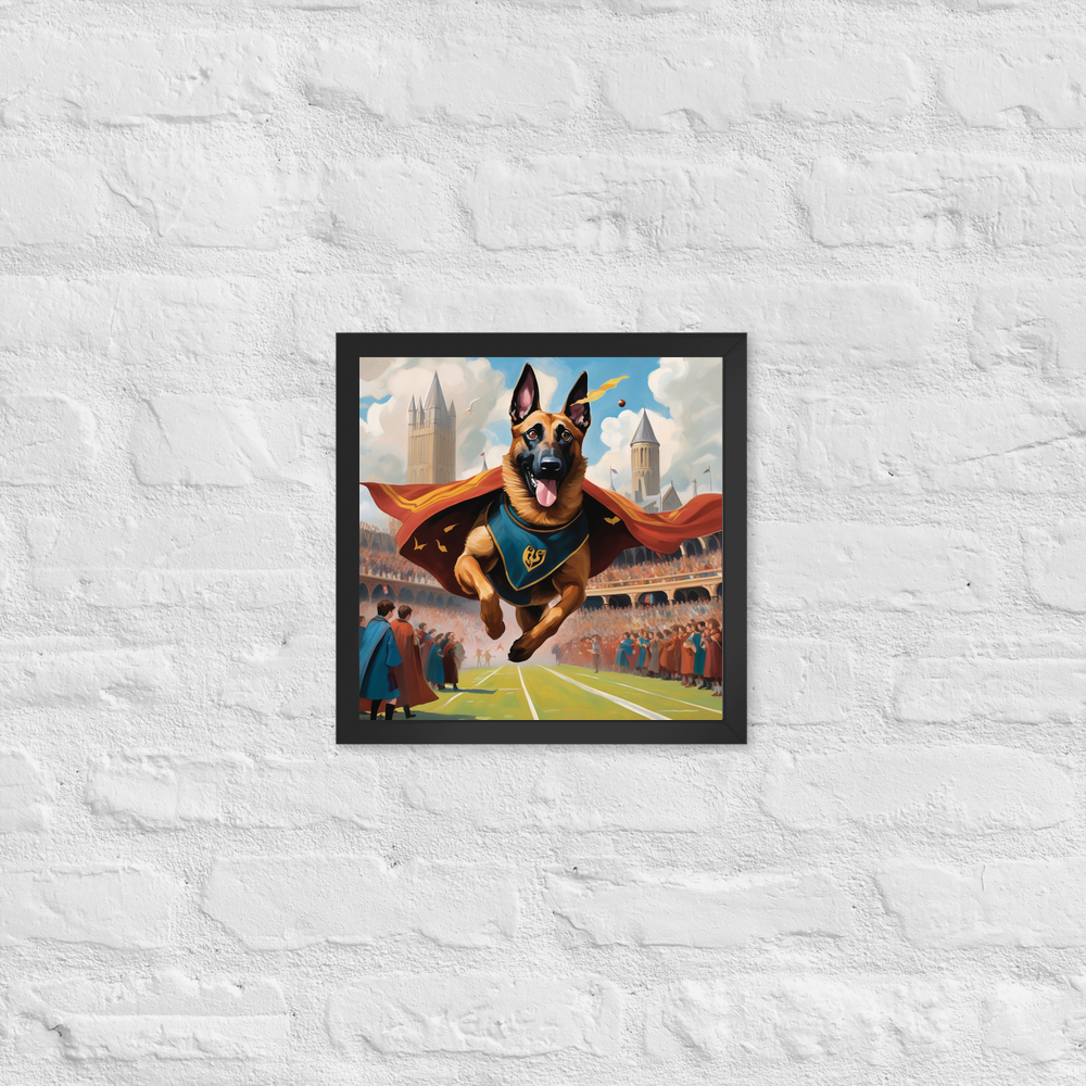 PugMug Custom Belgian Malinois Framed Print