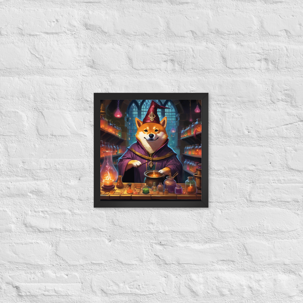 PugMug Custom Shiba Inu Framed Print