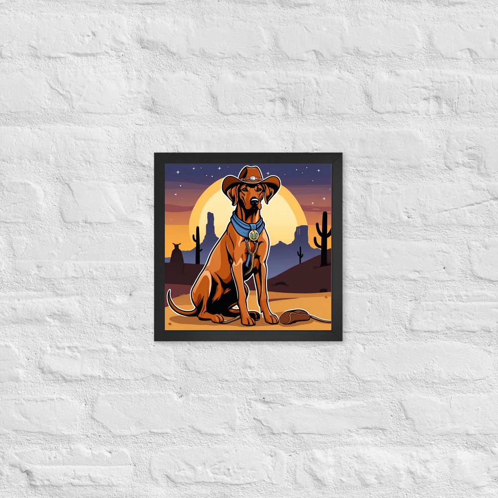 PugMug Custom Rhodesian Ridgeback Framed Print