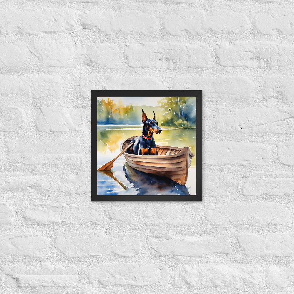 PugMug Custom Doberman Pinscher Framed Print