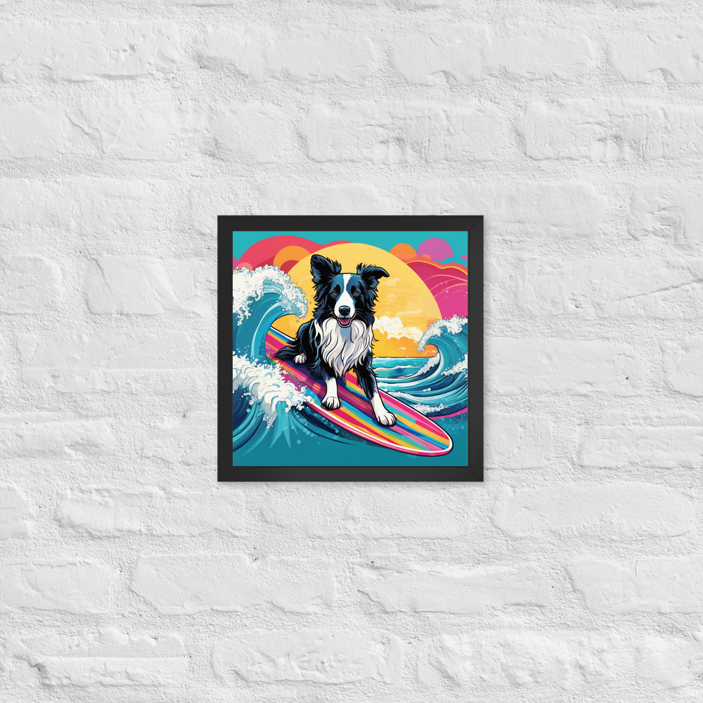 PugMug Custom Border Collie Framed Print