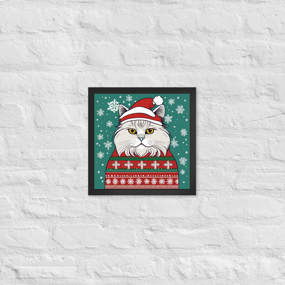 PugMug Custom Tabby Persian Cat Framed Print