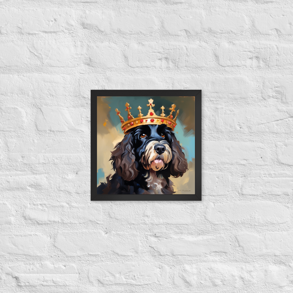 PugMug Custom Portuguese Water Dog Framed Print