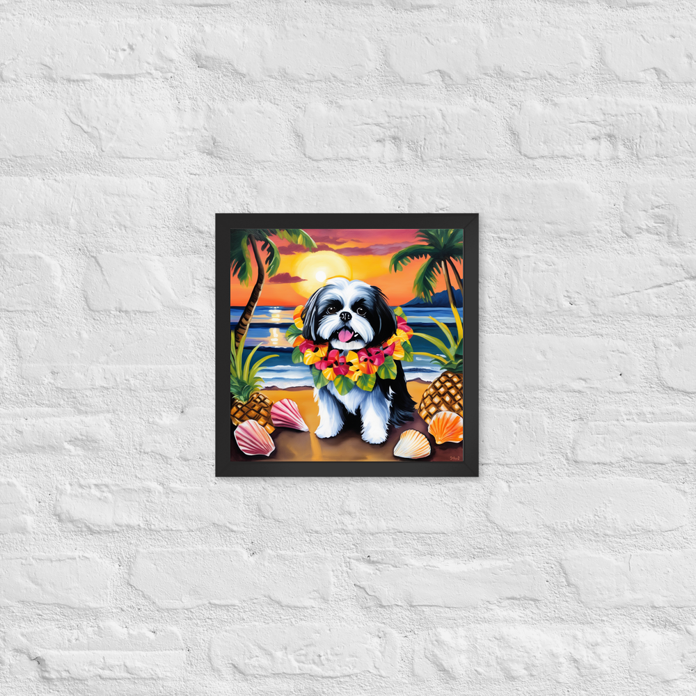 PugMug Custom Shih Tzu Framed Print
