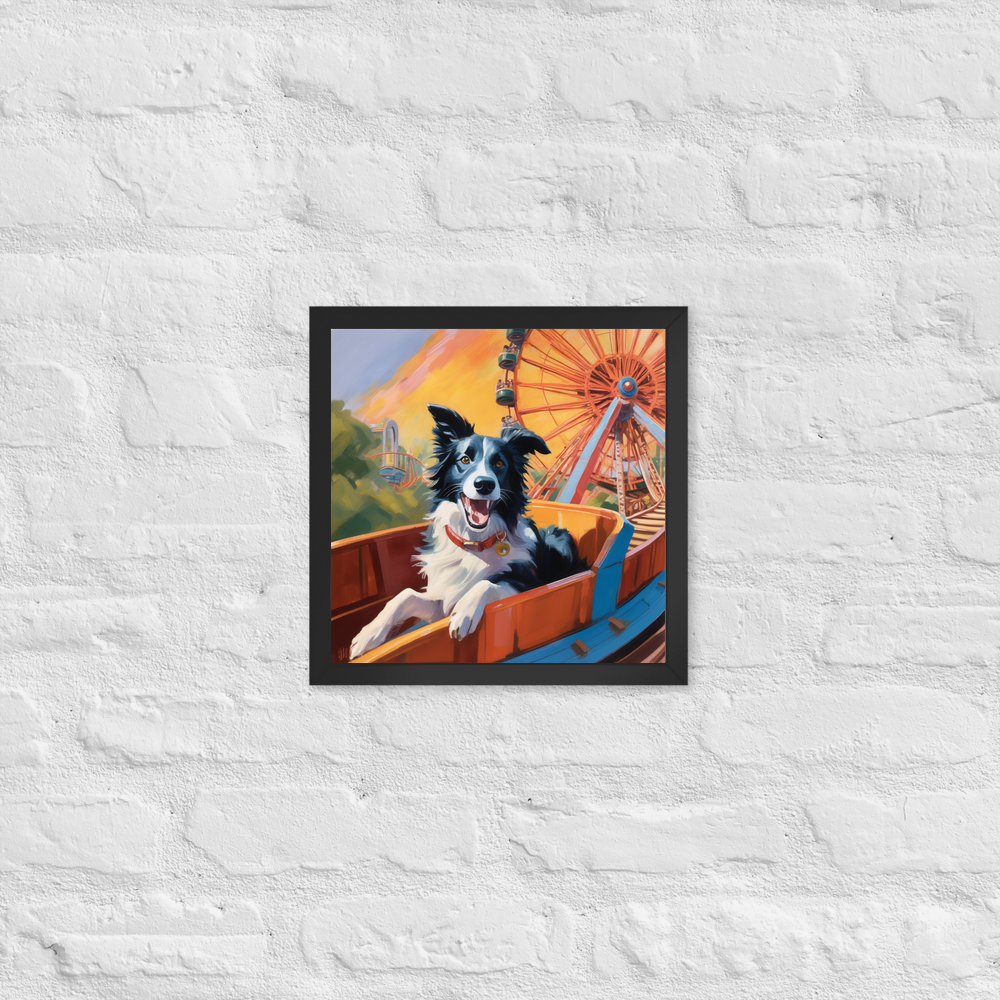PugMug Custom Border Collie Framed Print