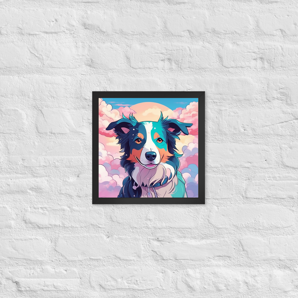 PugMug Custom Border Collie Framed Print
