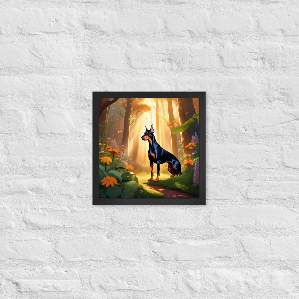 PugMug Custom Doberman Pinscher Framed Print