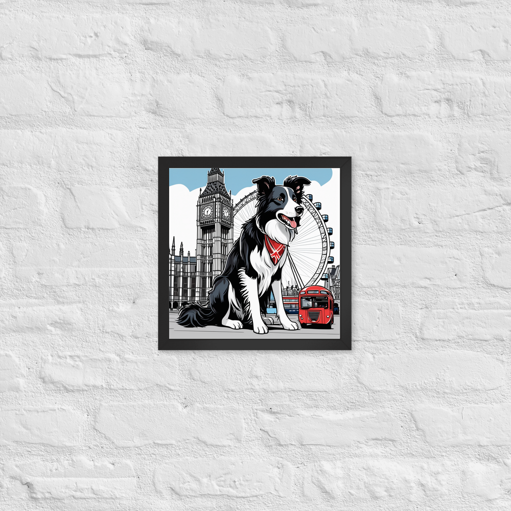 PugMug Custom Border Collie Framed Print