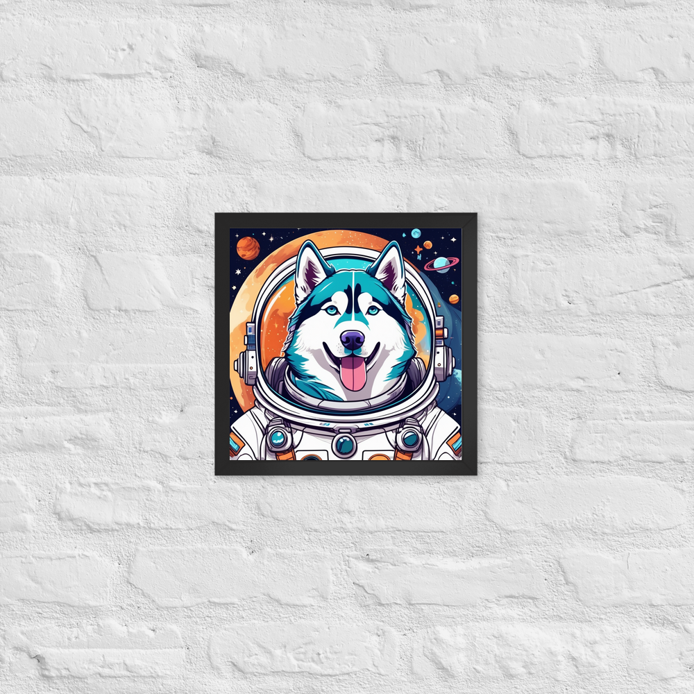 PugMug Custom Siberian Husky Framed Print