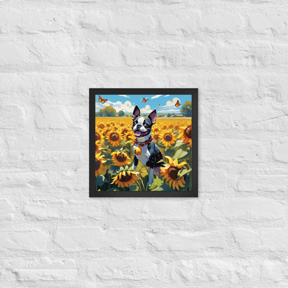 PugMug Custom Boston Terrier Framed Print