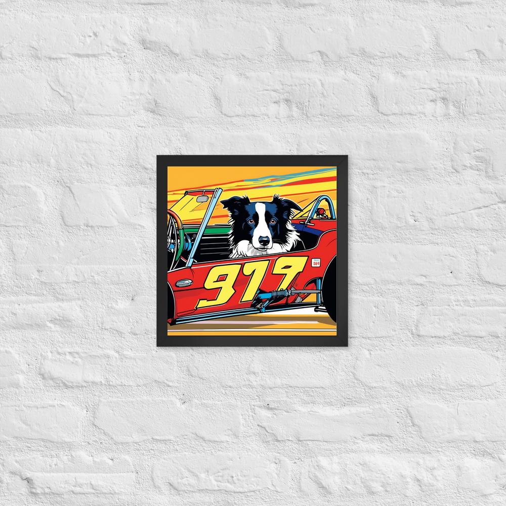 PugMug Custom Border Collie Framed Print