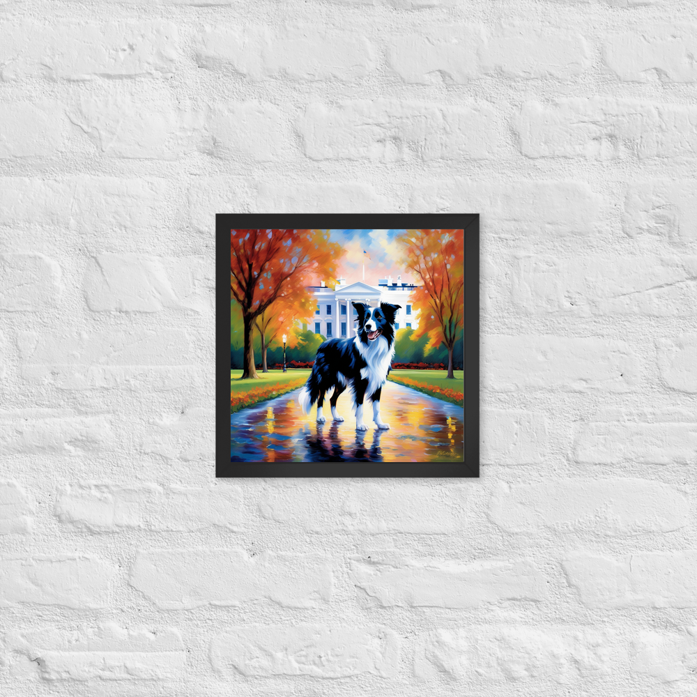 PugMug Custom Border Collie Framed Print