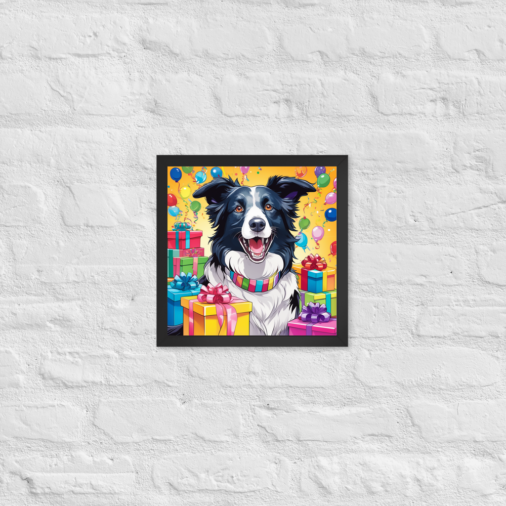 PugMug Custom Border Collie Framed Print