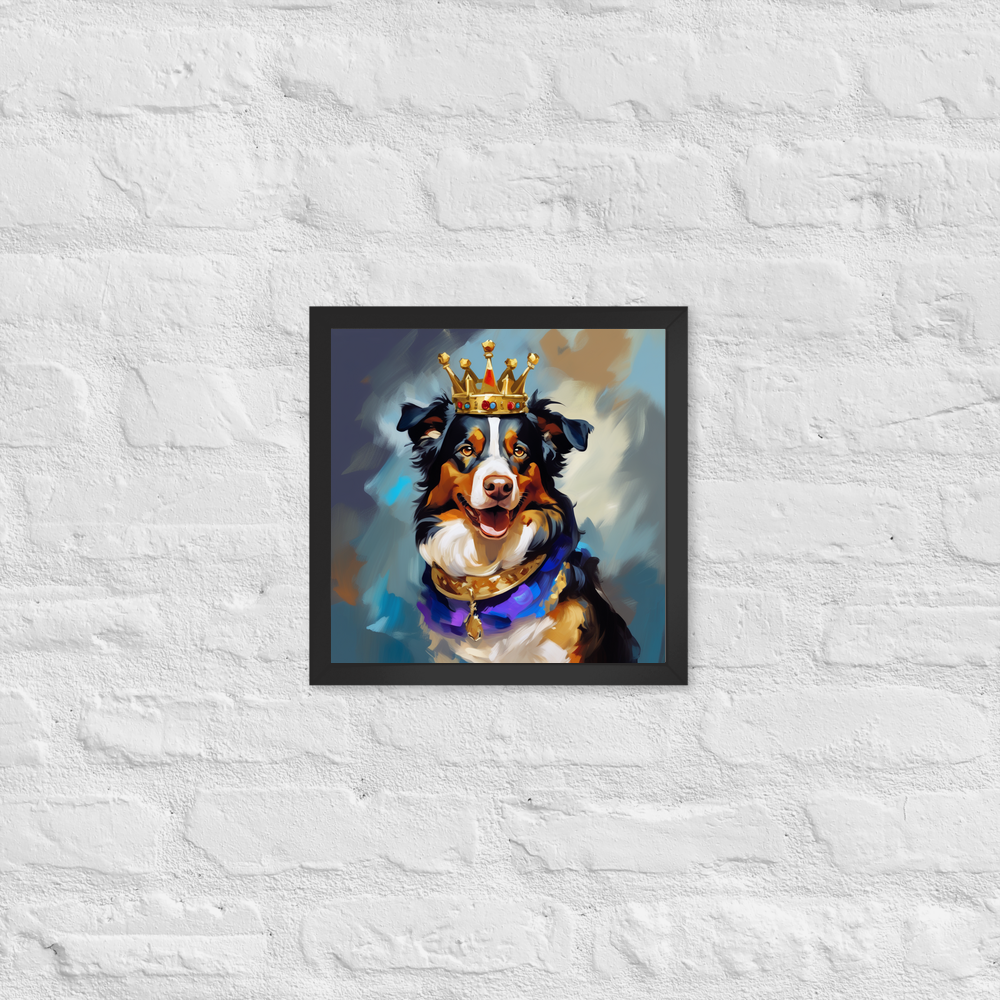 PugMug Custom Miniature American Shepherd Framed Print