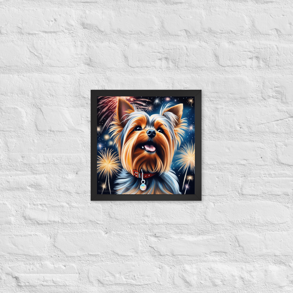 PugMug Custom Yorkshire Terrier Framed Print