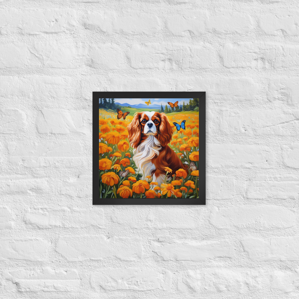 PugMug Custom Cavalier King Charles Spaniel Framed Print