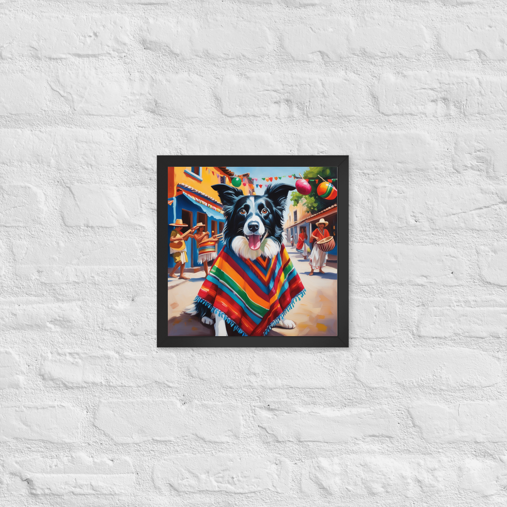 PugMug Custom Border Collie Framed Print