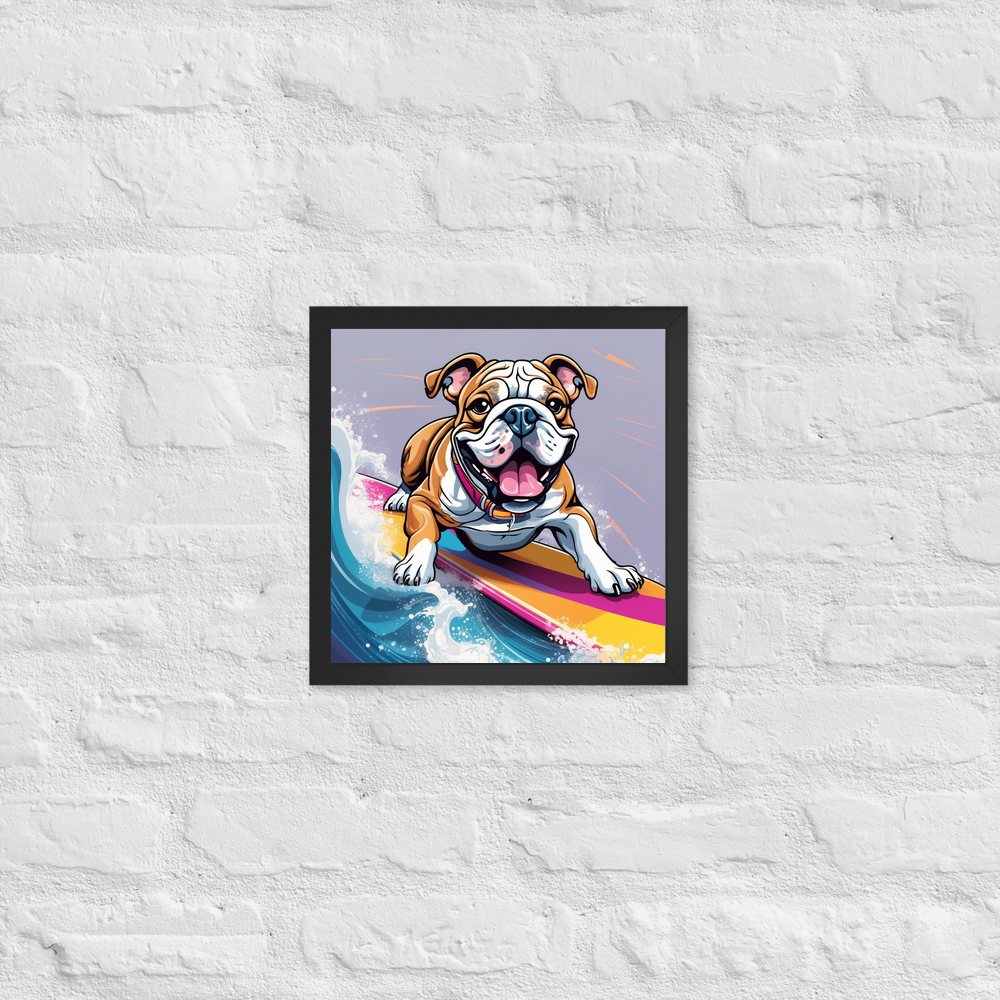 PugMug Custom Bulldog Framed Print