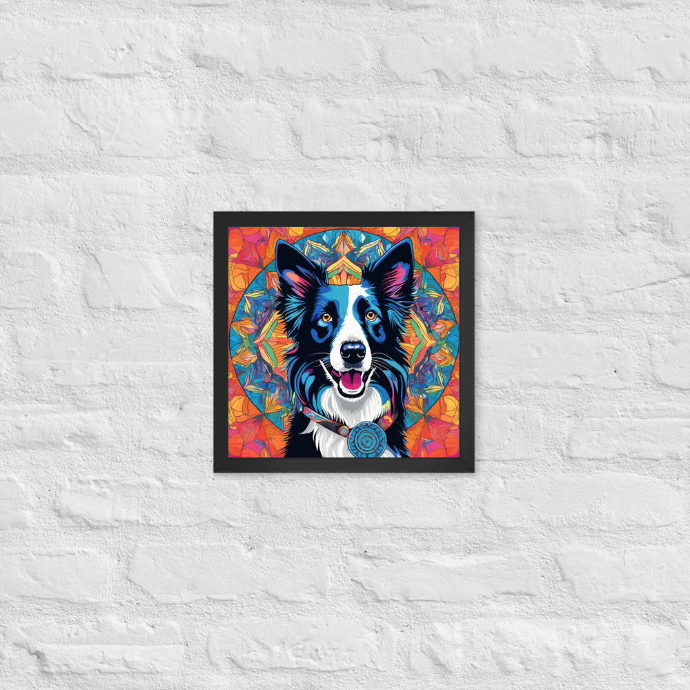 PugMug Custom Border Collie Framed Print