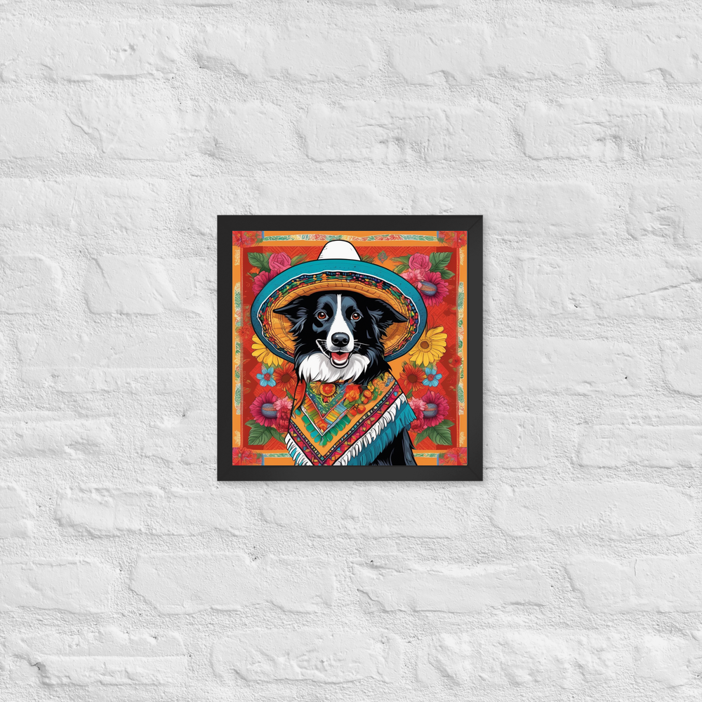 PugMug Custom Border Collie Framed Print