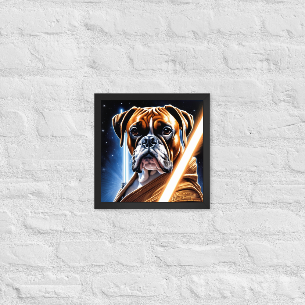 PugMug Custom Boxer Dog Framed Print