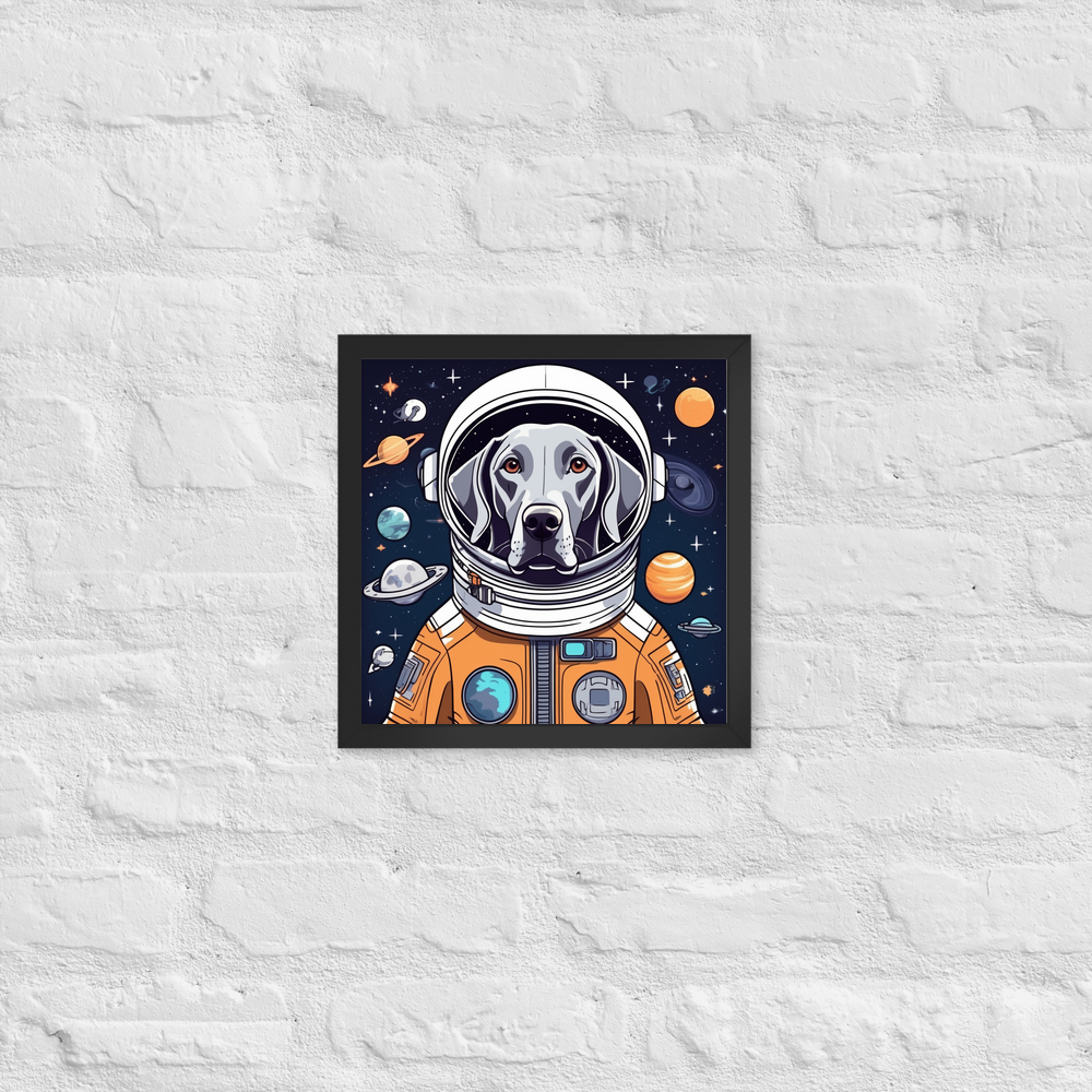 PugMug Custom Weimaraner Framed Print