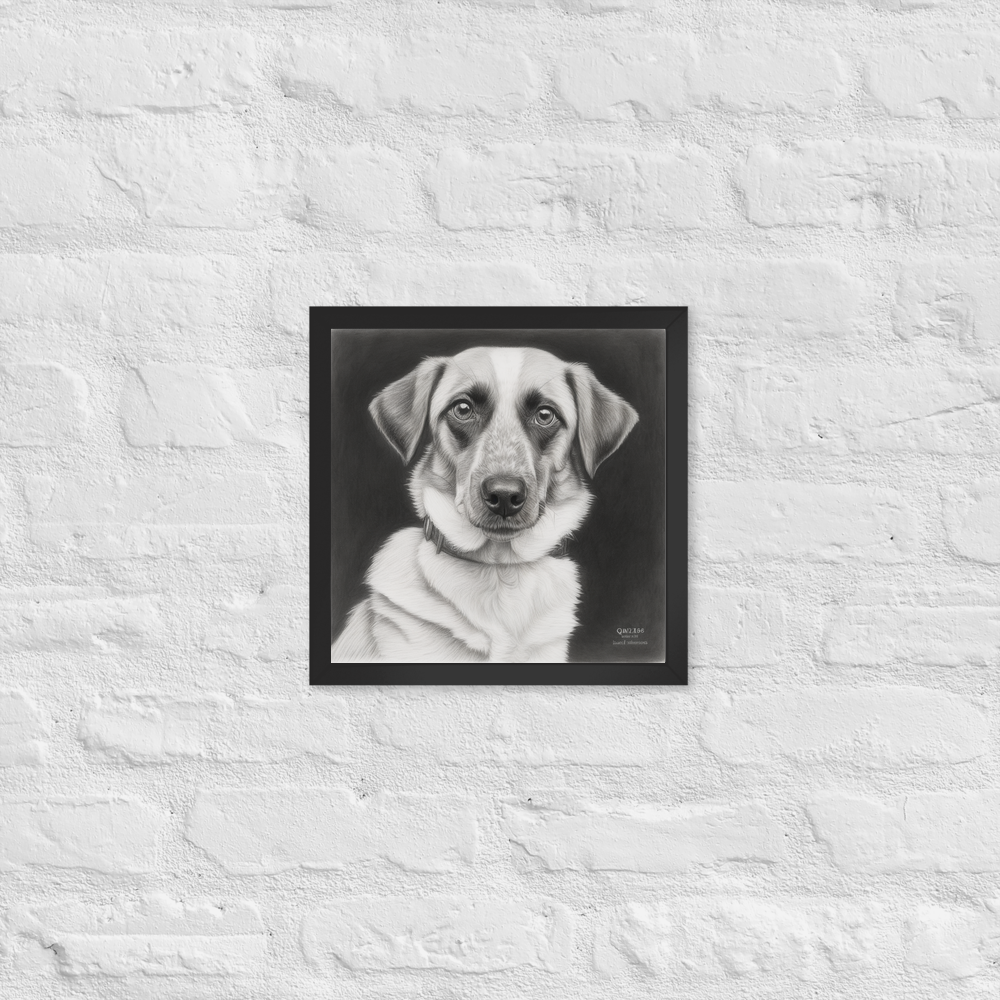 PugMug Custom Hazim Framed Print