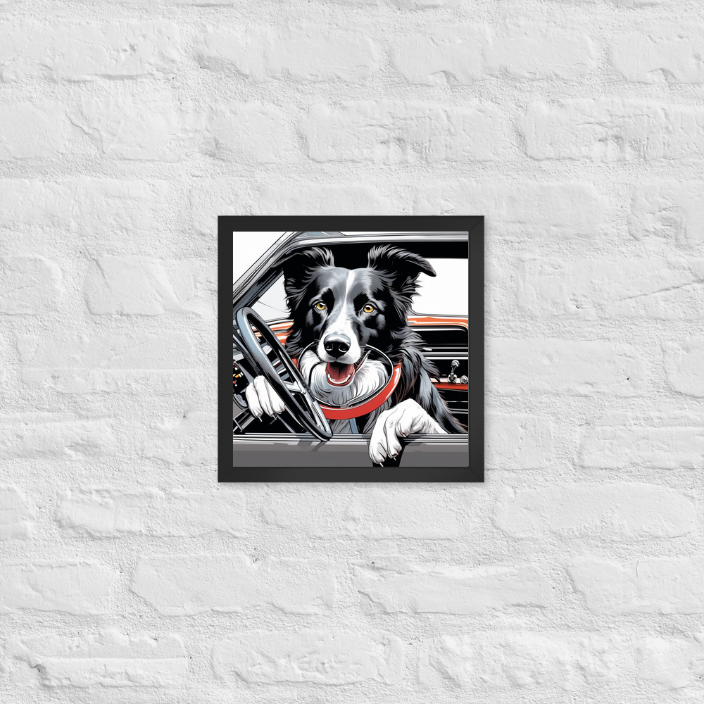 PugMug Custom Border Collie Framed Print